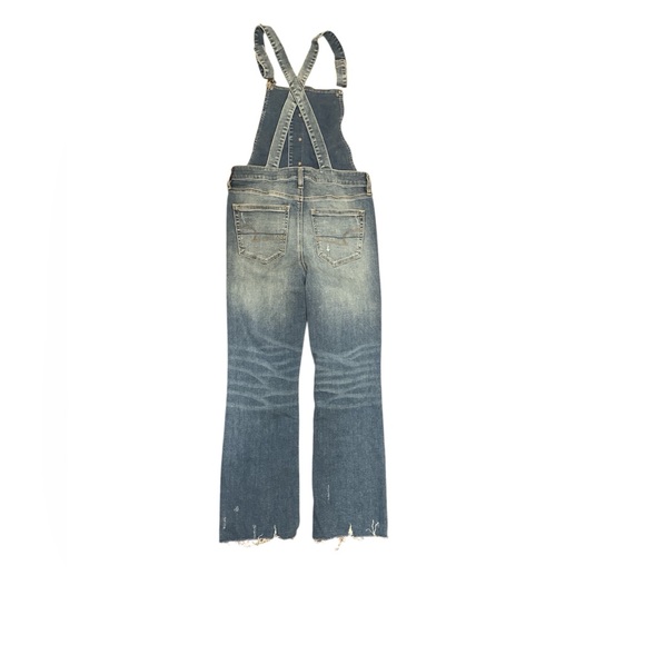 American Eagle Hi-rise Flare Crop Overalls - Picture 3 of 8